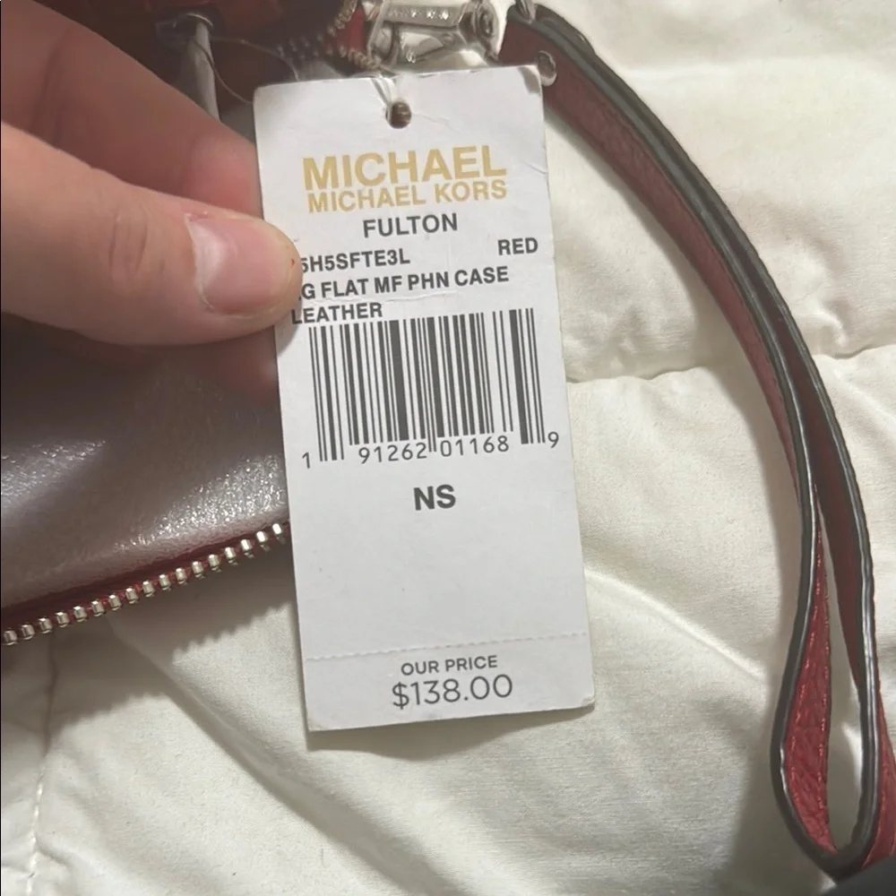Michael Kors Red Leather Wallet - Picture 5 of 7
